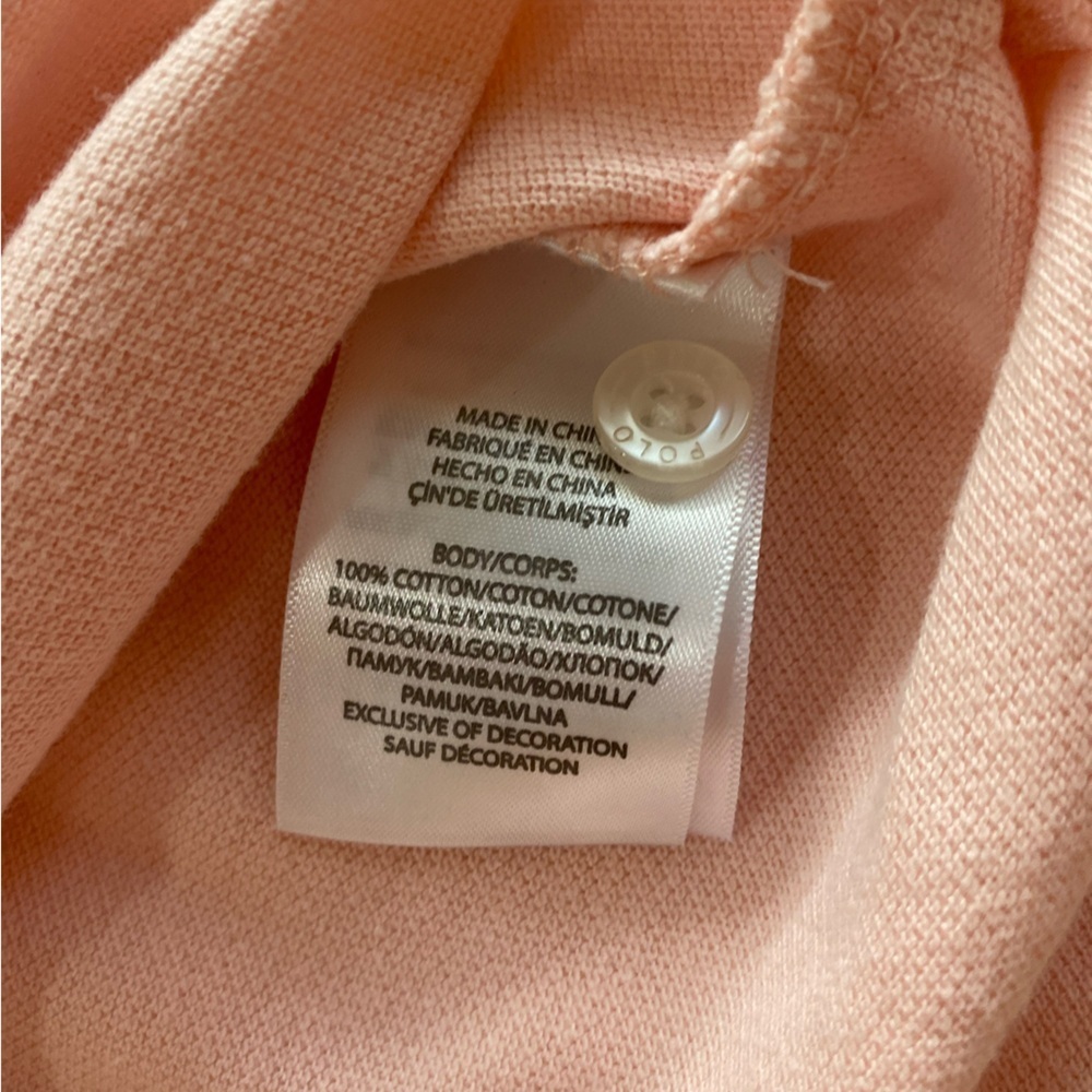 Polo Ralph Lauren Big Pony Cotton Mesh Polo Shirt 12months pink - Picture 3 of 7